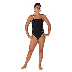 Women's Pride Solid One Back One Piece Black