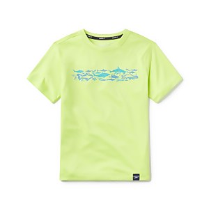 Graphic Short Sleeve Swim Shirt - Lime Green | Size XS