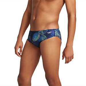 Men's Printed One Brief Navy