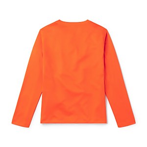 Maillot de bain manches longues et motif graphique pour garçons, orange