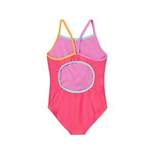 Monopièce à dos couleur unie Propel pour filles, rose