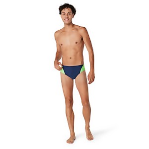 Boys Splice Brief Navy/Green