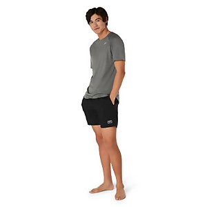 Men's Short Sleeve Swim Rashguard Gray