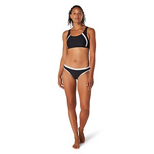 Women's Hipster Bikini Bottom with binding Black