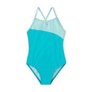 Girl's Shimmer One Piece Blue