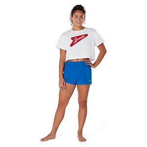 Women's Solid Volley Swim Shorts Blue