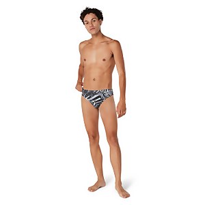 Men's Floatable Floral Print Beachstar 2" Brief Gray