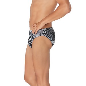 Men's Floatable Floral Print Beachstar 2" Brief Gray