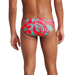 Men's Printed One Brief Green