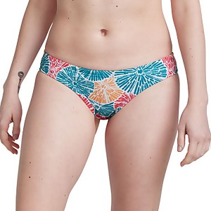 Women's Printed Cheeky Hipster Bikini Bottom - Pink | Size M
