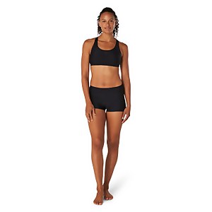 Haut de bikini Quantum Sheen pour femmes, noir