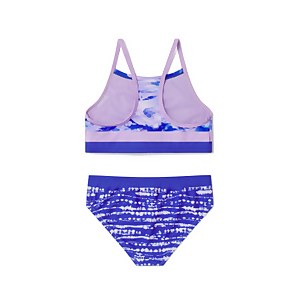 Girl's Print Bikini Set Purple