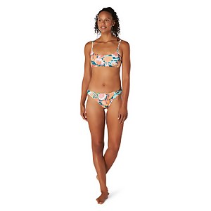 Women's Print Scoop Bikini Bottom Blue