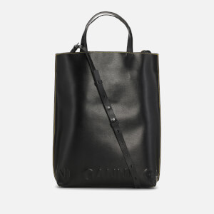 GANNI☆Banner ミディアム バナー レザー トート♪【送料込】 GANNI Medium Banner ロゴ ミディアム バナー レザーバッグ