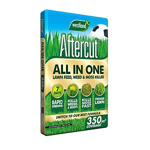 Aftercut All-In-One Lawn Feed, Weed & Moss Killer - 350m²