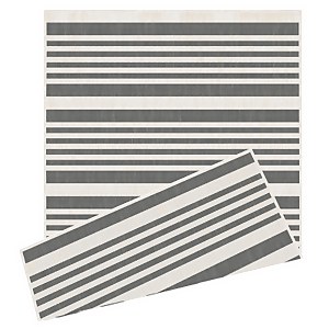 Duo Weave Indoor/Outdoor Rug - Stripes Grey - 120x170cm