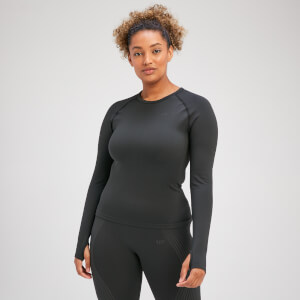 MP Women's Tempo Illusion Seamless Long Sleeve Top - Black