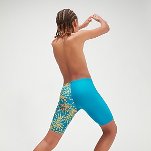 Boys' Digital Allover V-Cut Jammer Teal/Orange
