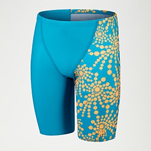 Boys' Digital Allover V-Cut Jammer Teal/Orange