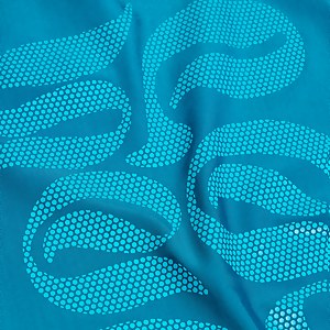 Bedrucktes kurzärmeliges Rash-Top für Jungen Türkis/Blau