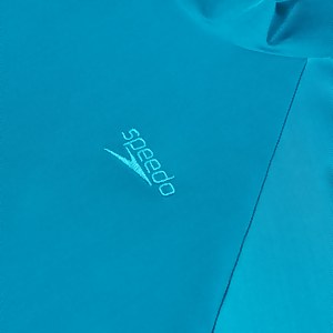 Bedrucktes kurzärmeliges Rash-Top für Jungen Türkis/Blau