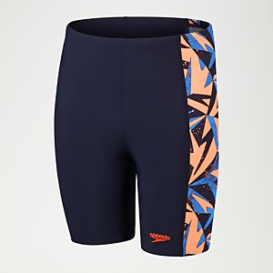 HyperBoom Schwimmhose mit Einsätzen für Jungen Marineblau/Orange