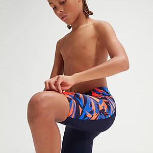 HyperBoom Schwimmhose mit Einsätzen für Jungen Marineblau/Orange