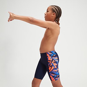 HyperBoom Schwimmhose mit Einsätzen für Jungen Marineblau/Orange