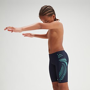 Boys' Plastisol Placement Jammer Navy/Green