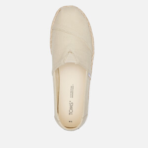Toms pearlized metallic canvas women's sales espadrilles
