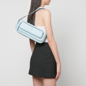 BY FAR Maddy Studded Denim Bag