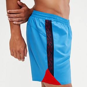 Short de bain Homme HyperBoom Splice 40 cm bleu/rouge