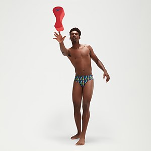 Slip Homme Club Training 8 cm bleu marine/rouge