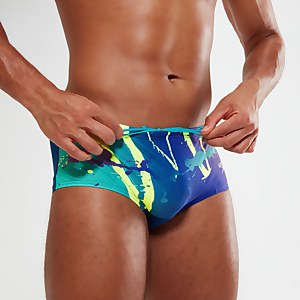 Slip de bain Homme Club Training 14 cm bleu/lilas