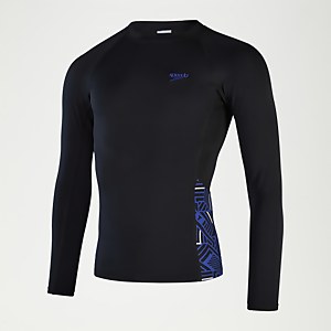 ECO Endurance+ Slice Rash-Top für Herren Schwarz/Blau