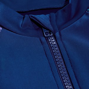 Langärmeliger Badeanzug für Mädchen Blau/Flieder