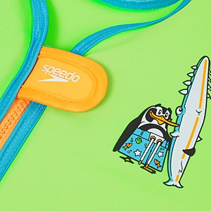 Gilet de flottaison Bébé Learn to Swim Chima le pingouin africain vert