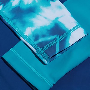 Bedrucktes langärmliges Rash-Top für Jungen Blau