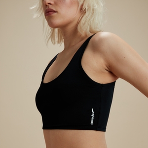 Haut de bikini crop top FLU3NTE noir