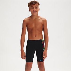 Boys' Panel Jammer Black/Orange - 9-10