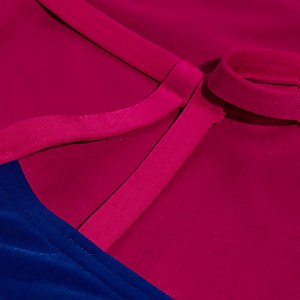 Club Training Binderücken-Badeanzug für Damen Blau/Pink