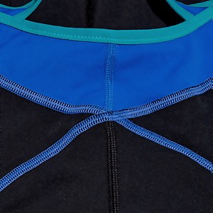 Tankini Femme Panel noir/bleu