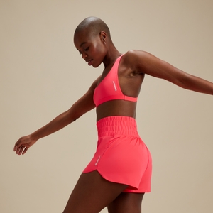Short Flu3nte couleur unie pour femmes, rouge