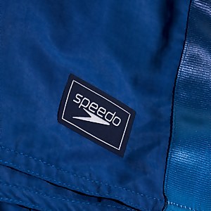 Retro 33 cm Schwimmshorts für Herren Blau/Aqua