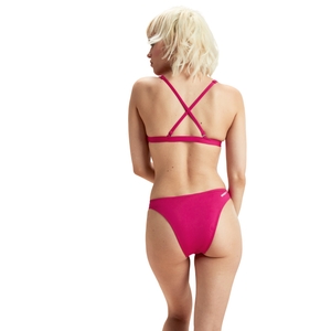 Women's FLU3NTE Solid Scoop Bikini Bottom Pink