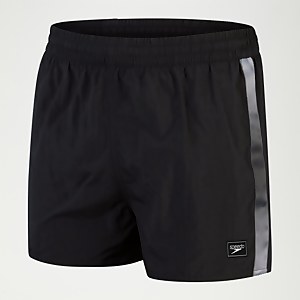 Short de bain Homme rétro 33 cm noir/blanc