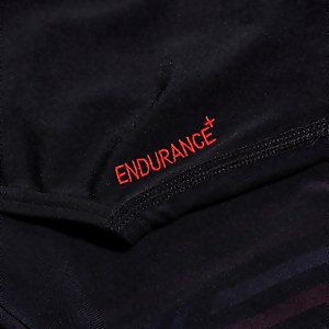 Bedruckter Hydrasuit für Damen Schwarz/Rot