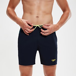 Short de bain de sport Homme 40 cm bicolore bleu marine