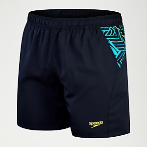 Short de bain de sport Homme 40 cm bicolore bleu marine