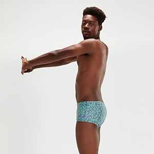 Slip de bain Homme Club Training 17 cm lilas/vert